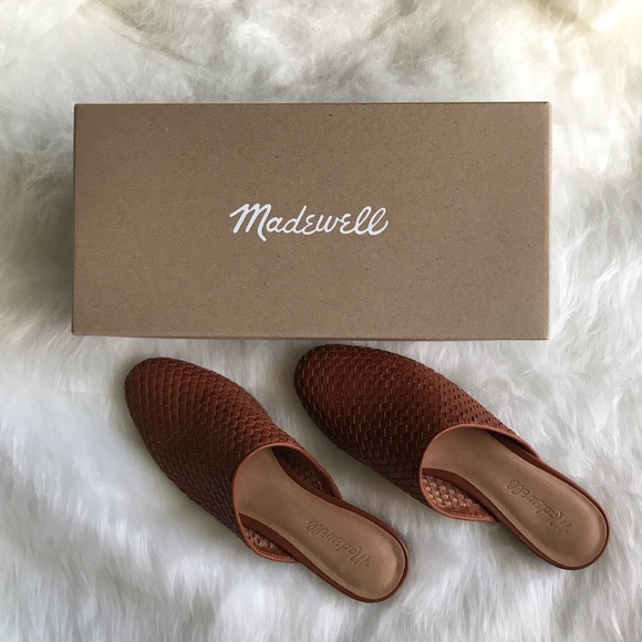 madewell woven mules